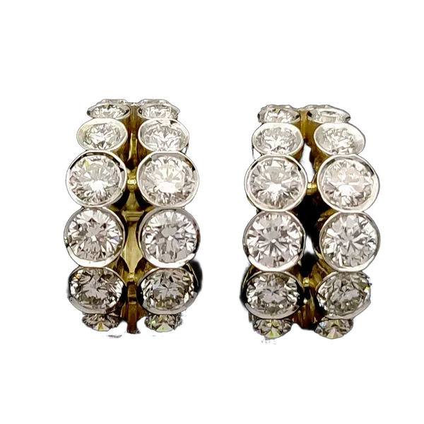 Charming Velvet Diamond Bali Earrings - View 2