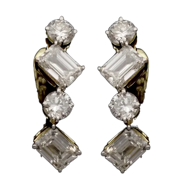 Regal Petal Diamond Bali Earrings MNEB1209
