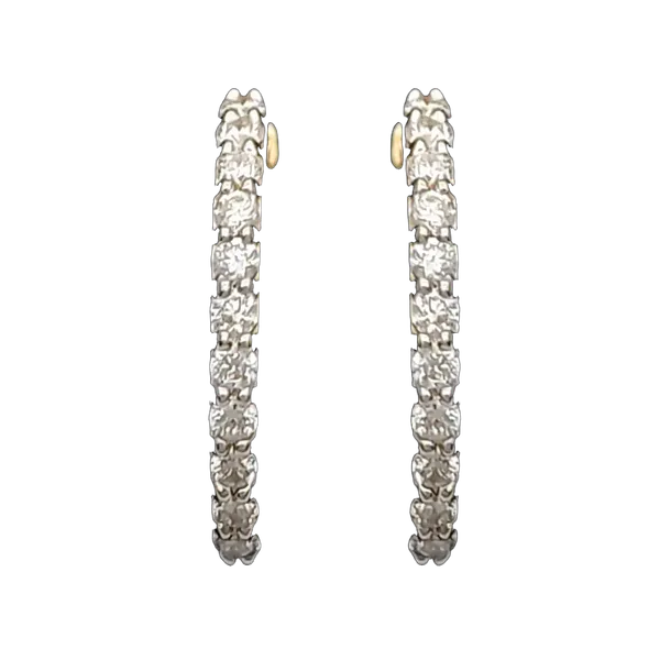 Delicate Ember Diamond Bali Earrings MNEB1270