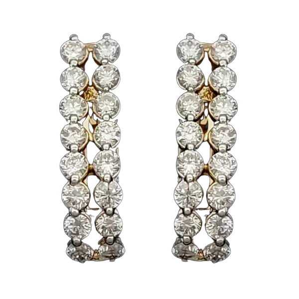 Blissful Crest Diamond Drop Earrings MNEH1001
