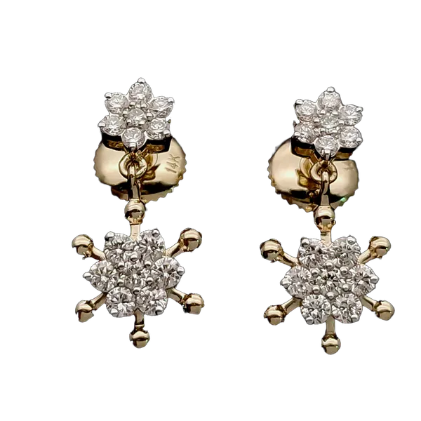 Graceful Whisper Diamond Drop Earrings MNEH1022