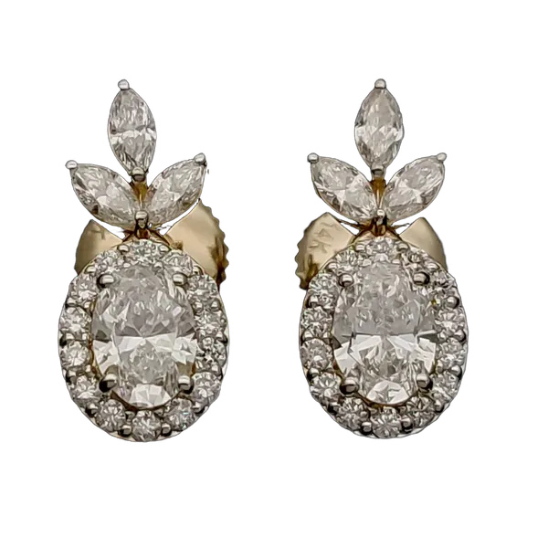 Serene Cascade Diamond Earring & Mangalsutra Set MNEP1064