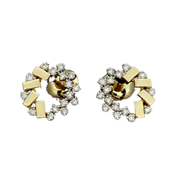 Blissful Blossom Diamond Earring & Mangalsutra Set - View 2