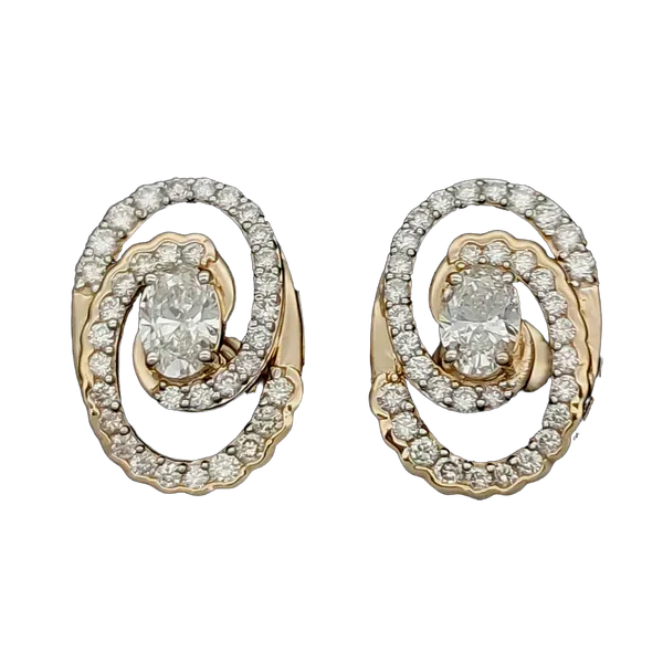 Blissful Solstice Diamond Earring & Mangalsutra Set MNEP1155