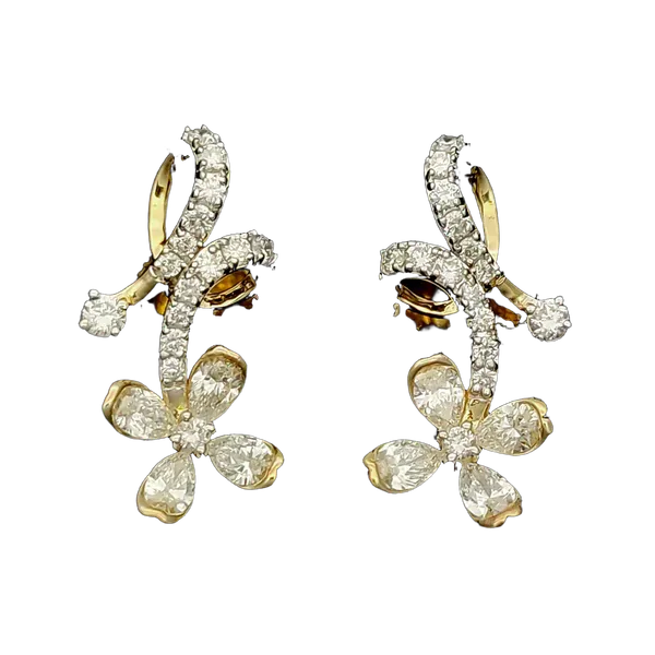 Charming Solstice Diamond Earring & Mangalsutra Set - View 2