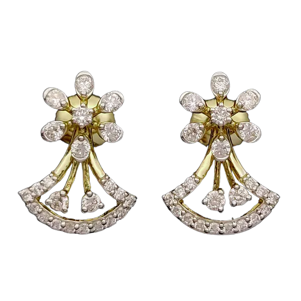 Delicate Riviera Diamond Earring & Mangalsutra Set MNEP1250