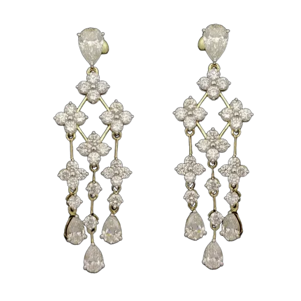 Delicate Harmony Diamond Earring & Mangalsutra Set - View 2