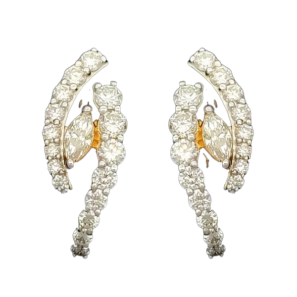 Timeless Velvet Diamond Earrings - View 2