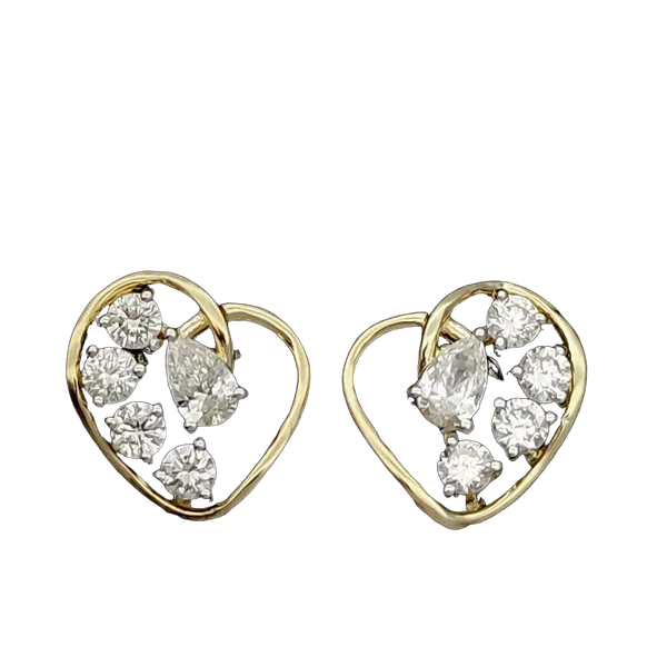 Regal Velvet Diamond Earrings - View 2