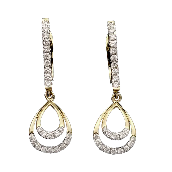 Majestic Dawn Diamond Earrings - View 2