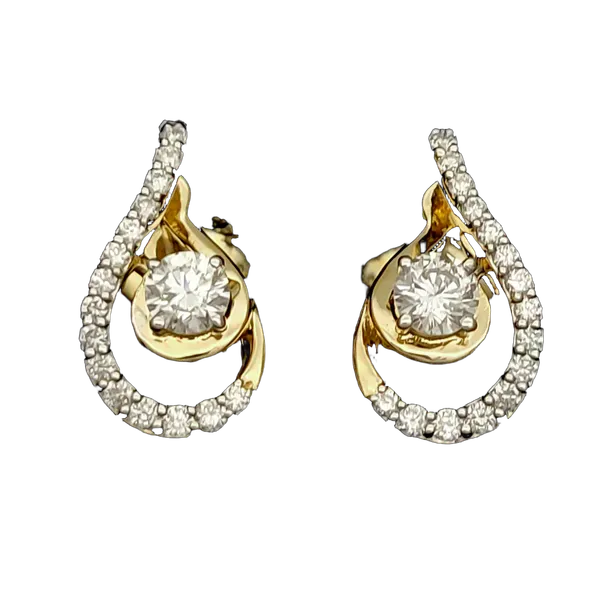Charming Aurora Diamond Earrings - View 2