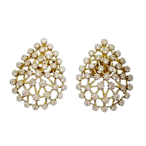 Timeless Blossom Diamond Earrings - View 2