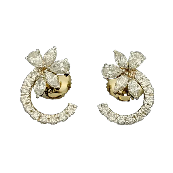 Luminous Harmony Diamond Earrings - View 2