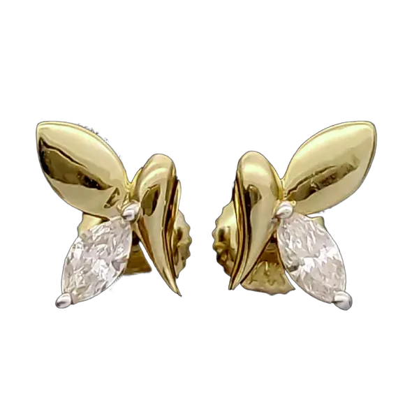 Elegant Harmony Diamond Earrings - View 2
