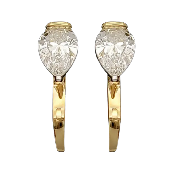 Radiant Harmony Diamond Earrings - View 2