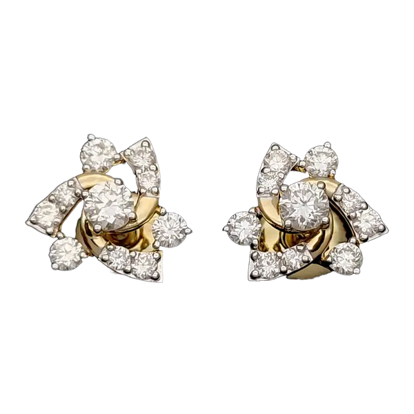 Timeless Riviera Diamond Earrings - View 2