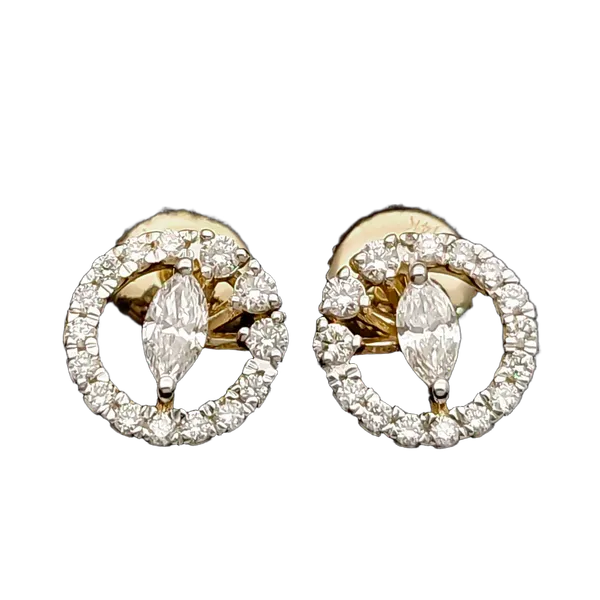 Graceful Whisper Diamond Stud Earrings MNES1023