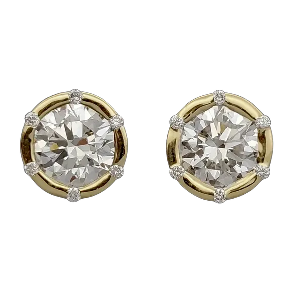 Serene Whisper Diamond Stud Earrings - View 2