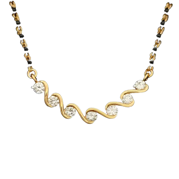 Delicate Dawn Diamond Mangalsutra MNMS1185