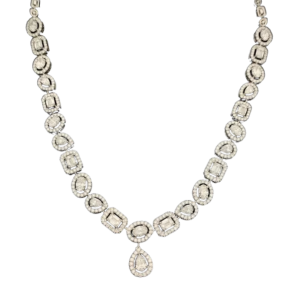 Elegant Crest Diamond Necklace MNNL1401