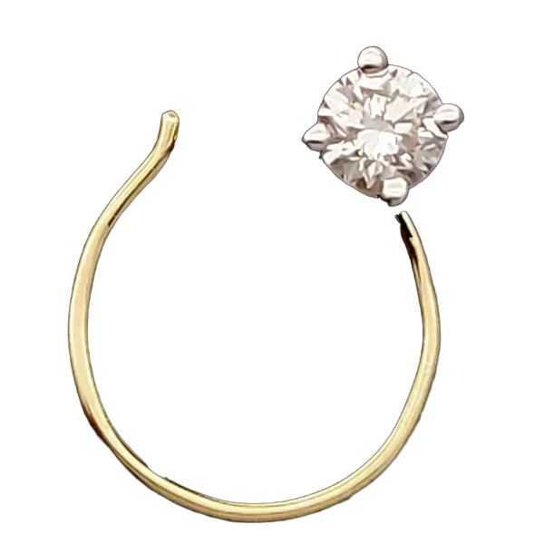 Radiant Mirage Diamond Nose Pin - View 2