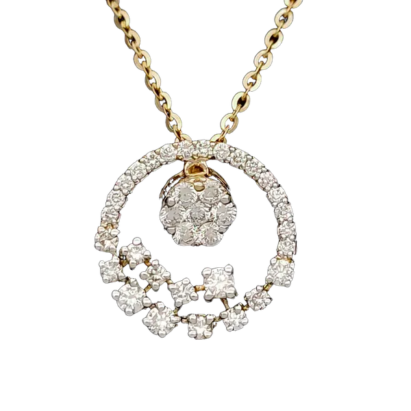 Luminous Mirage Diamond Pendant with Chain MNPC1008