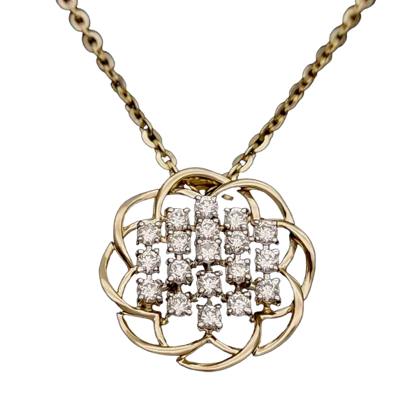 Charming Ember Diamond Pendant with Chain MNPC1146
