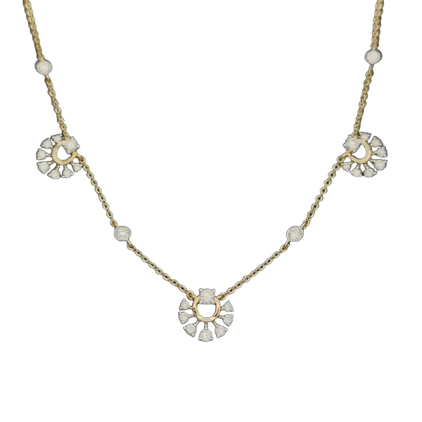 Delicate Harmony Diamond Pendant with Chain - View 2