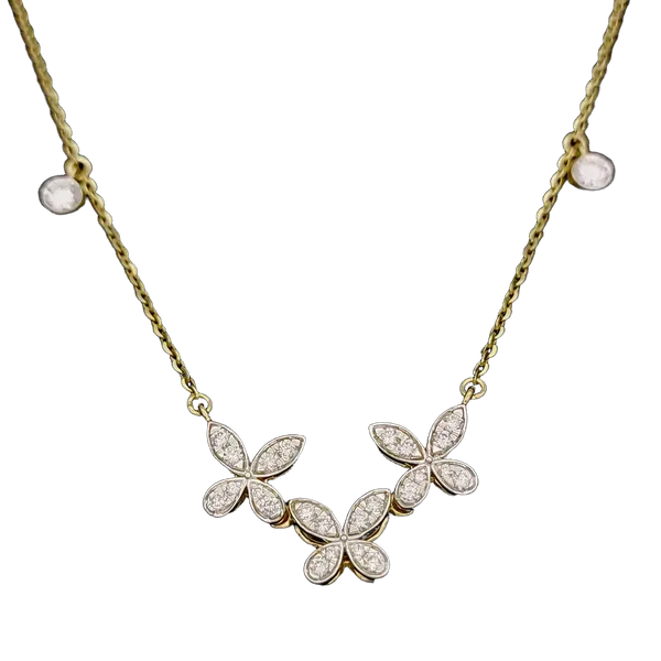 Serene Harmony Diamond Pendant with Chain - View 2