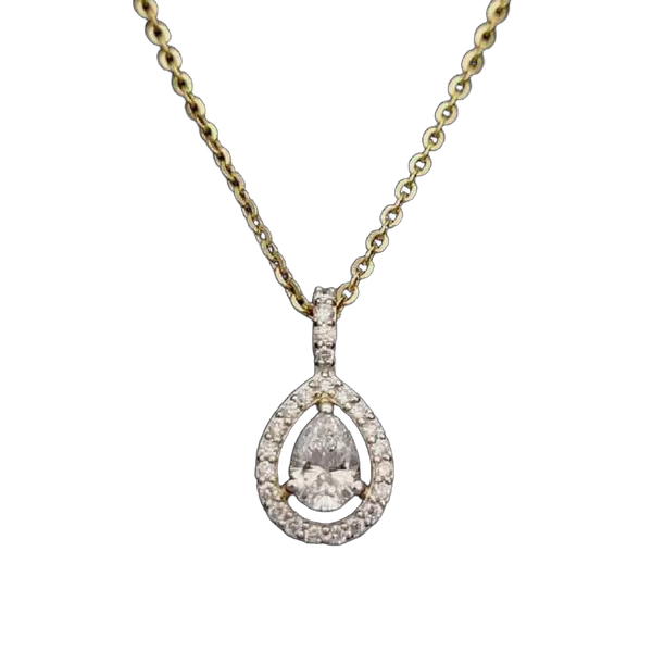 Charming Blossom Diamond Pendant with Chain - View 2