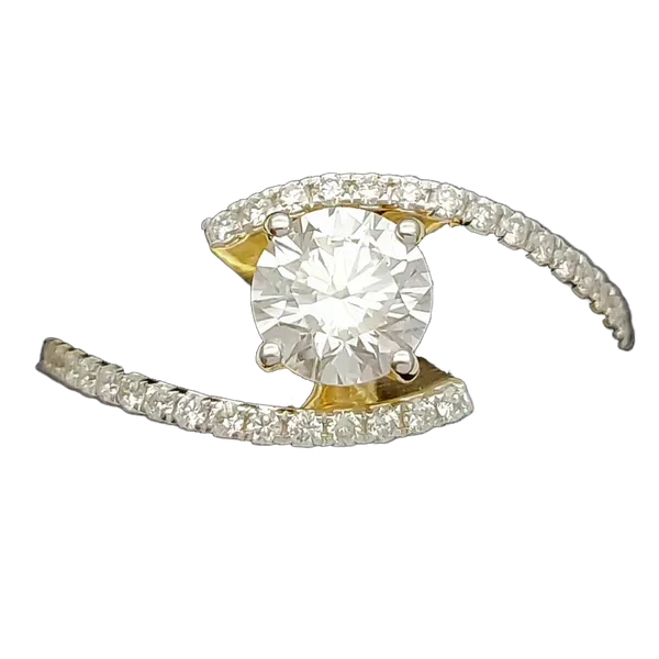 Opulent Halo Diamond Ladies Ring - View 2