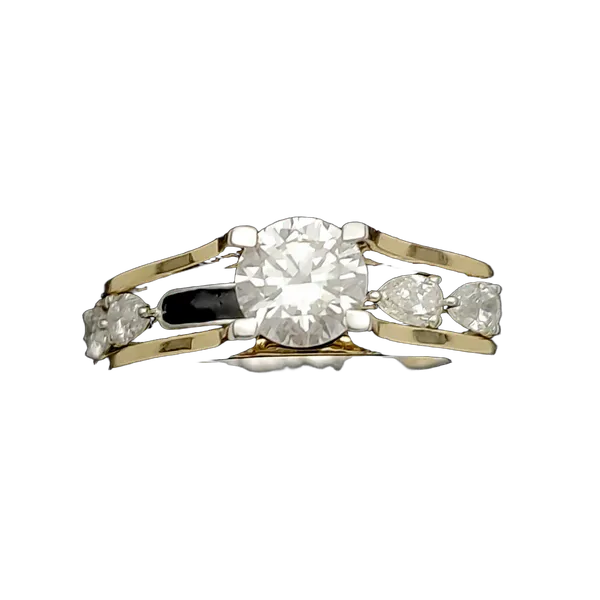 Delicate Cascade Diamond Ladies Ring - View 2